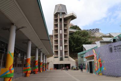 En marcha el ascensor panorámico del parque de Las Rehoyas
