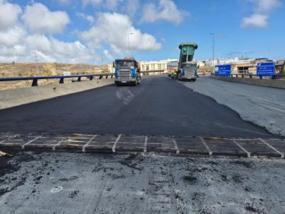 Viaducto del Guiniguada reabre este lunes tras 16 días de trabajos