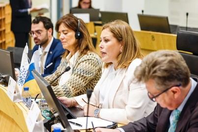 Astrid Pérez impulsa alianza de parlamentos regionales en Bruselas