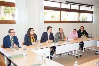 Astrid Pérez dialoga con representantes marroquíes sobre la migración
