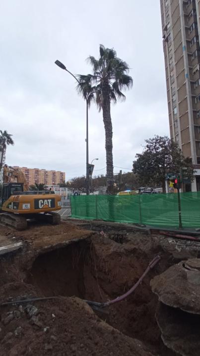 Avería en Mesa y López de Emalsa obliga a cortar tres carriles