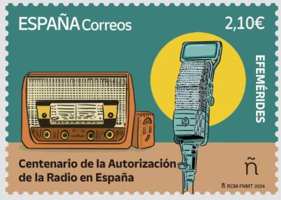 Conmemoran con un sello el centenario de la primera emisión autorizada de la radio en España