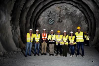 El Gobierno concluye el cale del túnel de Vallehermoso