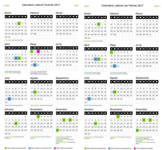 Calendario laboral 2017: 12 días festivos