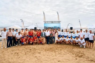 Canarias y Corea del Sur celebran un histórico desafío de luchas tradicionales