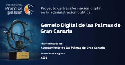 El Ayuntamiento, finalista de los premios @aslan como ejemplo de ciudad inteligente