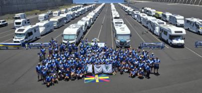 Encuentro de caravanas en La Palma