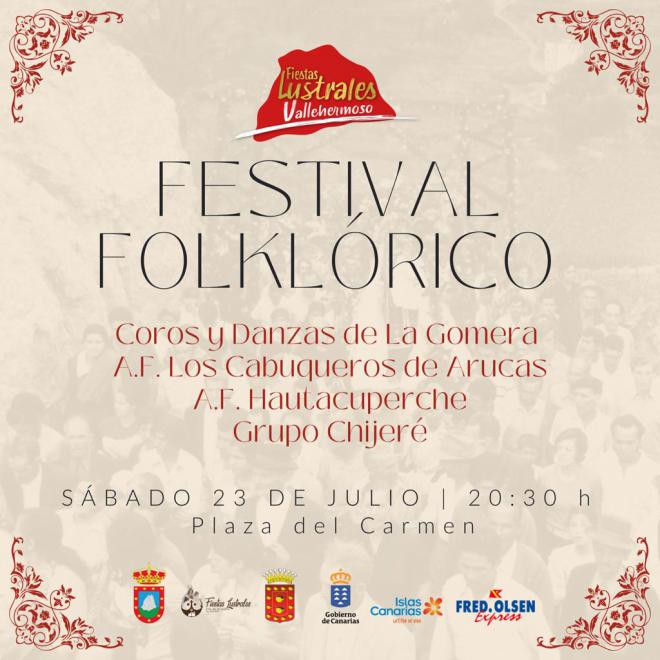 Este sábado tendrá lugar el Festival Folklórico Lustrales de Vallehermoso