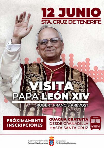 Granadilla de Abona pondrá guaguas gratis para la ciudadanía con motivo de la visita del Papa León XIV
