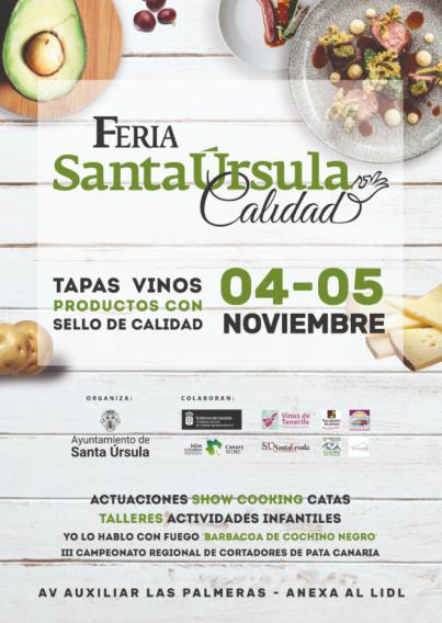 Una veintena de expositores mostrarán en Santa Úrsula Calidad los mejores productos de la tierra