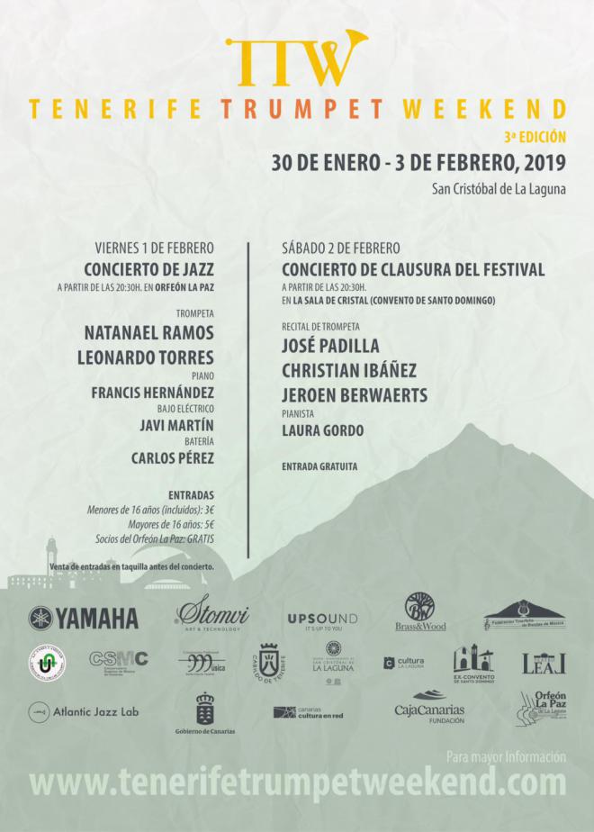 La III edición del ‘Tenerife Trumpet Weekend’ se desarrolla en La Laguna
