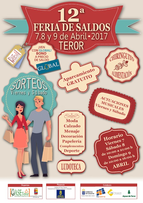 Cientos de productos a precio de ganga en la Feria de Saldos de Teror