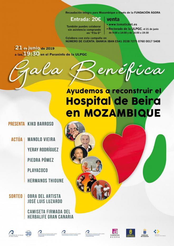 A la venta las entradas de la Gala Benéfica 'Ayudemos a reconstruir el Hospital de Beira en Mozambique'