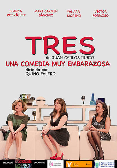 El Auditorio acoge la comedia 'Tres', de Juan Carlos Rubio