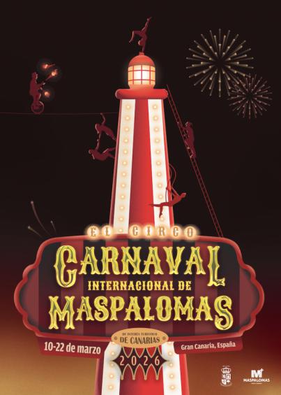 Maspalomas levanta la carpa del Carnaval 2026: circo, familias y el Faro como gran protagonista