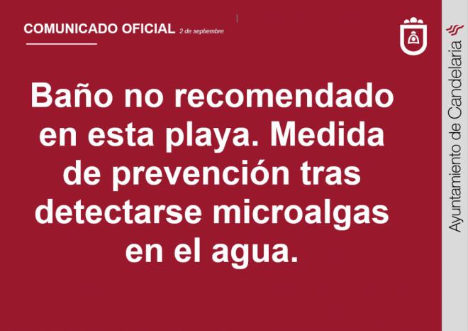 Desaconsejado el baño en las playas de Punta Larga y Los Guanches