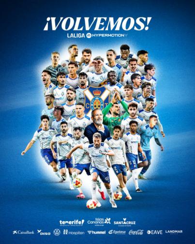 E CD Tenerife asciende a segunda división
