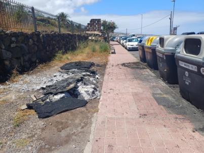 La quema de contenedores ha costado ya cerca de 50.000 euros a La Laguna