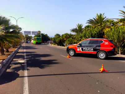 La Policía Autonómica intensifica los controles en el transporte de viajeros en el Aeropuerto Tenerife Sur