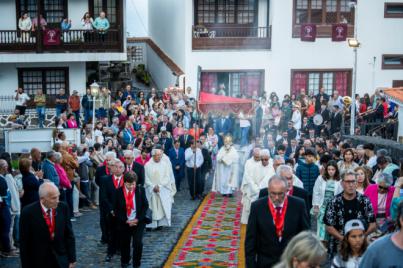 Villa de Mazo da la bienvenida al Corpus Christi