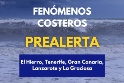 El Gobierno de Canarias declara la prealerta por fenómenos costeros