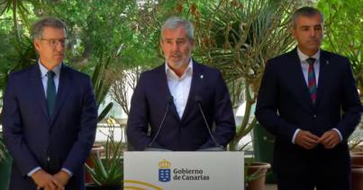 Feijóo y Gobierno canario acuerdan un plan en política migratoria
