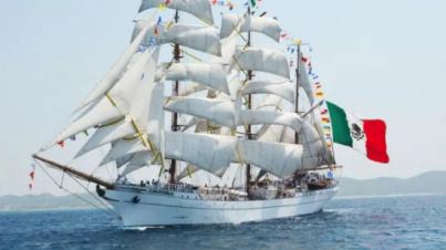 El buque-escuela mejicano ‘Cuauhtémoc’ recala al puerto de Santa Cruz de Tenerife