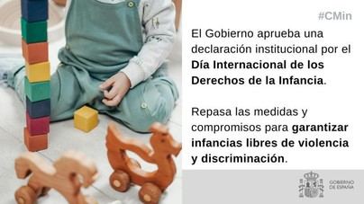Gobierno de España reafirma su compromiso con los derechos de la infancia