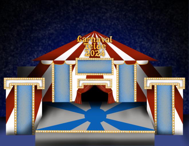 Una gran carpa de circo inspirará el escenario principal del Carnaval de Telde