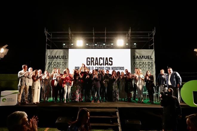 Samuel Henríquez revienta el Aeroclub en la presentación de su candidatura