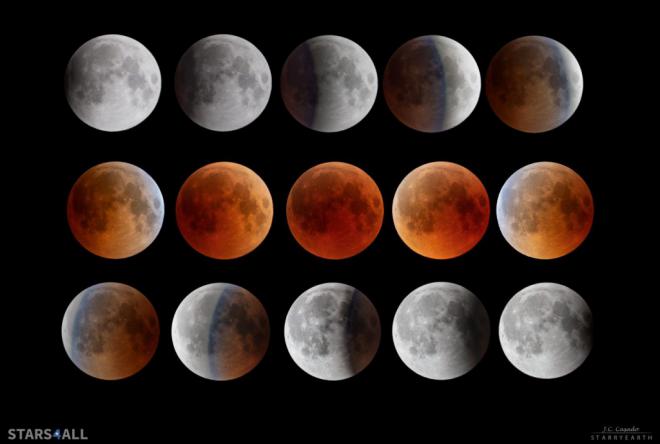 Eclipse total de Luna al amanecer de este lunes