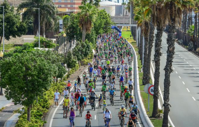 Dispositivo especial de seguridad y tráfico para la Fiesta de la Bici