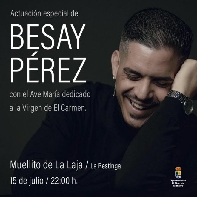 La Restinga acoge el emotivo homenaje de Besay Pérez a la Virgen del Carmen