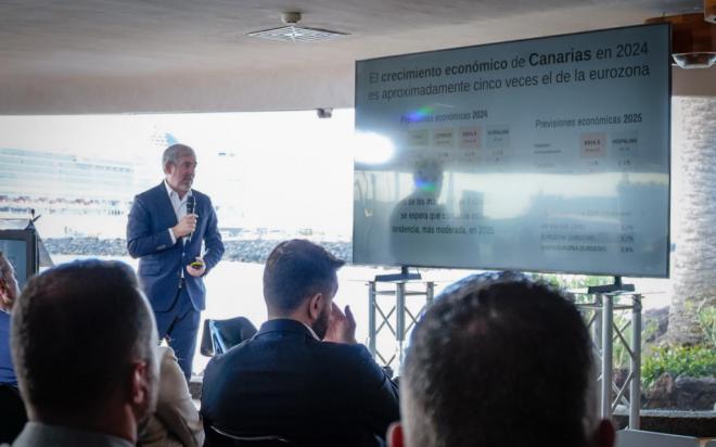 Clavijo promueve un modelo económico sostenible en Canarias