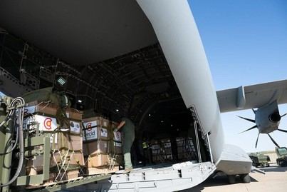 España envía ayuda humanitaria a Gaza para 11.000 personas