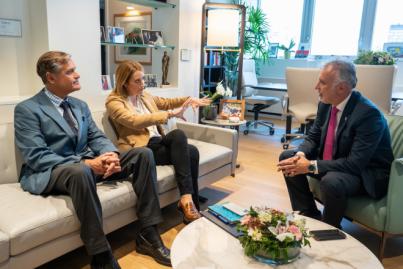 La presidenta del Parlamento Europeo muestra su sensibilidad para que Canarias sea sede de la Agencia Europea del Turismo