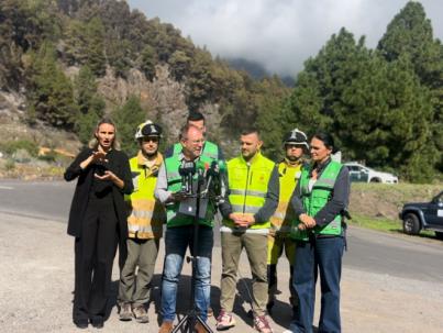 El incendio forestal de El Paso controlado tras finalizar la prealerta