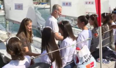 La princesa Leonor aparece por sorpresa en la Copa del Rey de Vela