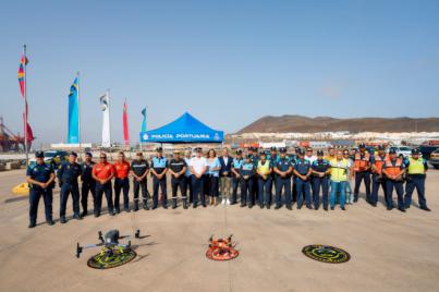 Puerto de Las Palmas refuerza su vigilancia con tres drones