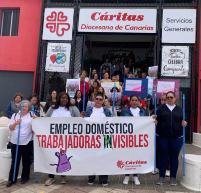Cáritas denuncia la discriminación de trabajadoras del hogar