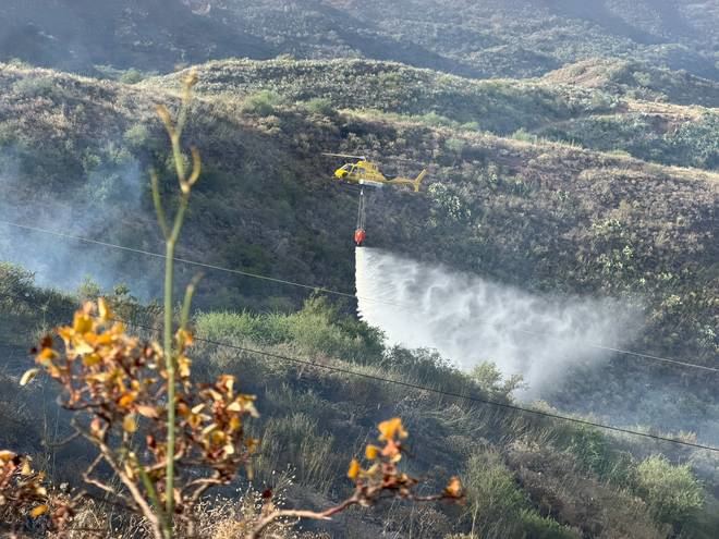 El incendio forestal declarado en Cazadores queda controlado
