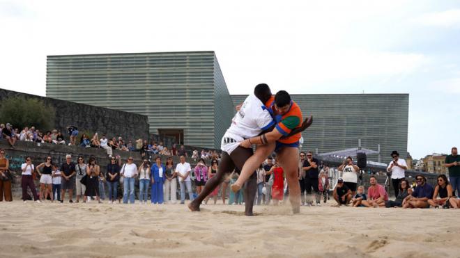 La lucha canaria, protagonista de una exhibición en el Festival de San Sebastián