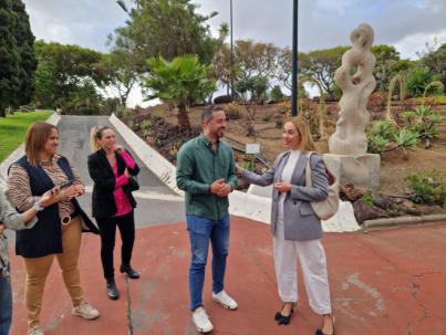 El Cabildo restaura la escultura de Plácido Fleitas