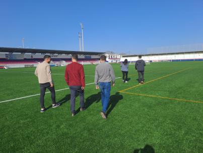 La Federación Española de Fútbol examina las instalaciones deportivas de Telde con vistas al Mundial 2030