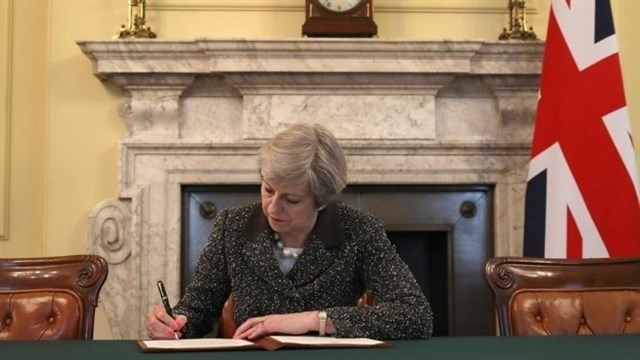 Reino Unido activa el proceso para abandonar la Unión Europea