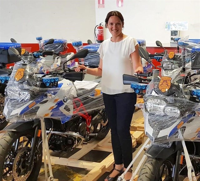 Nueve motos nuevas al parque móvil de la Policía Local de Santa Cruz