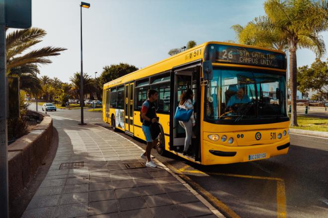 Incidencias de la huelga de transporte en Gran Canaria