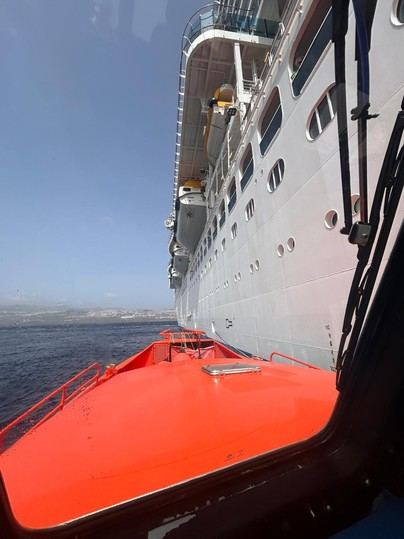 Evacuación médica marítima de pasajeros del crucero Sun Princess en Tenerife