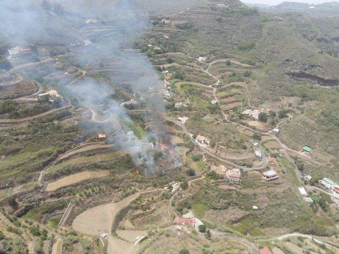Seis conatos en 24 horas avisan del riesgo de un incendio forestal