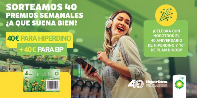 HiperDino y bp España lanzan una campaña conjunta para celebrar el 40 aniversario de la cadena